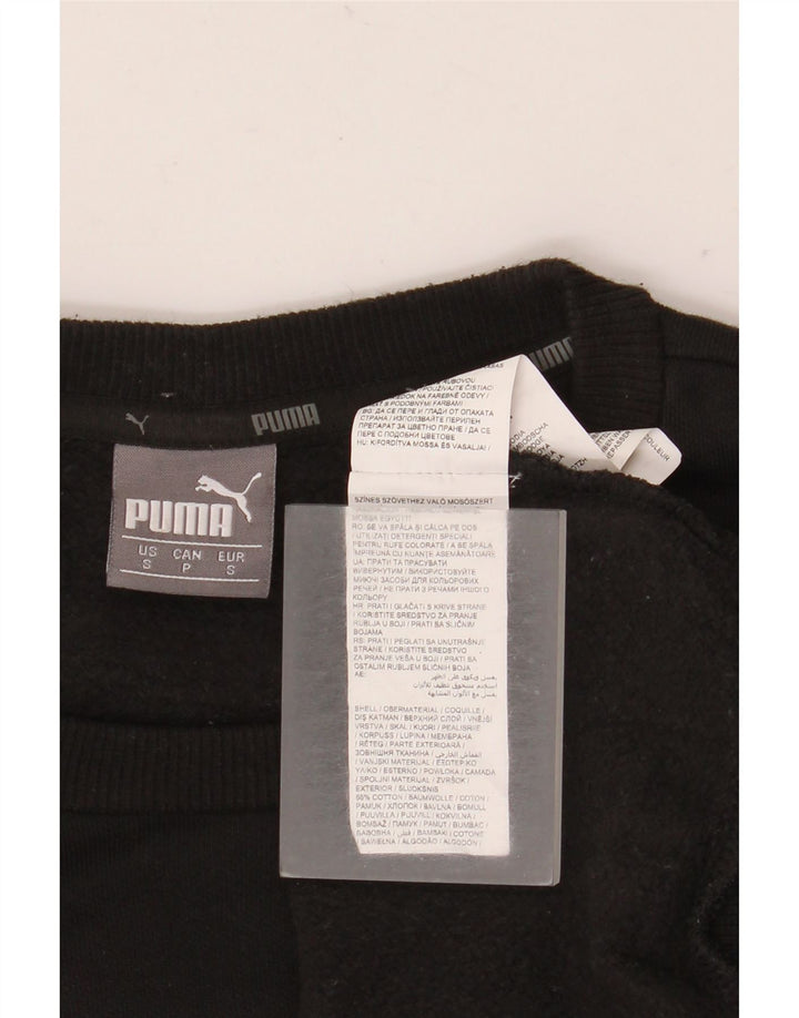 Puma Sweat-shirt pour homme en coton noir Taille S