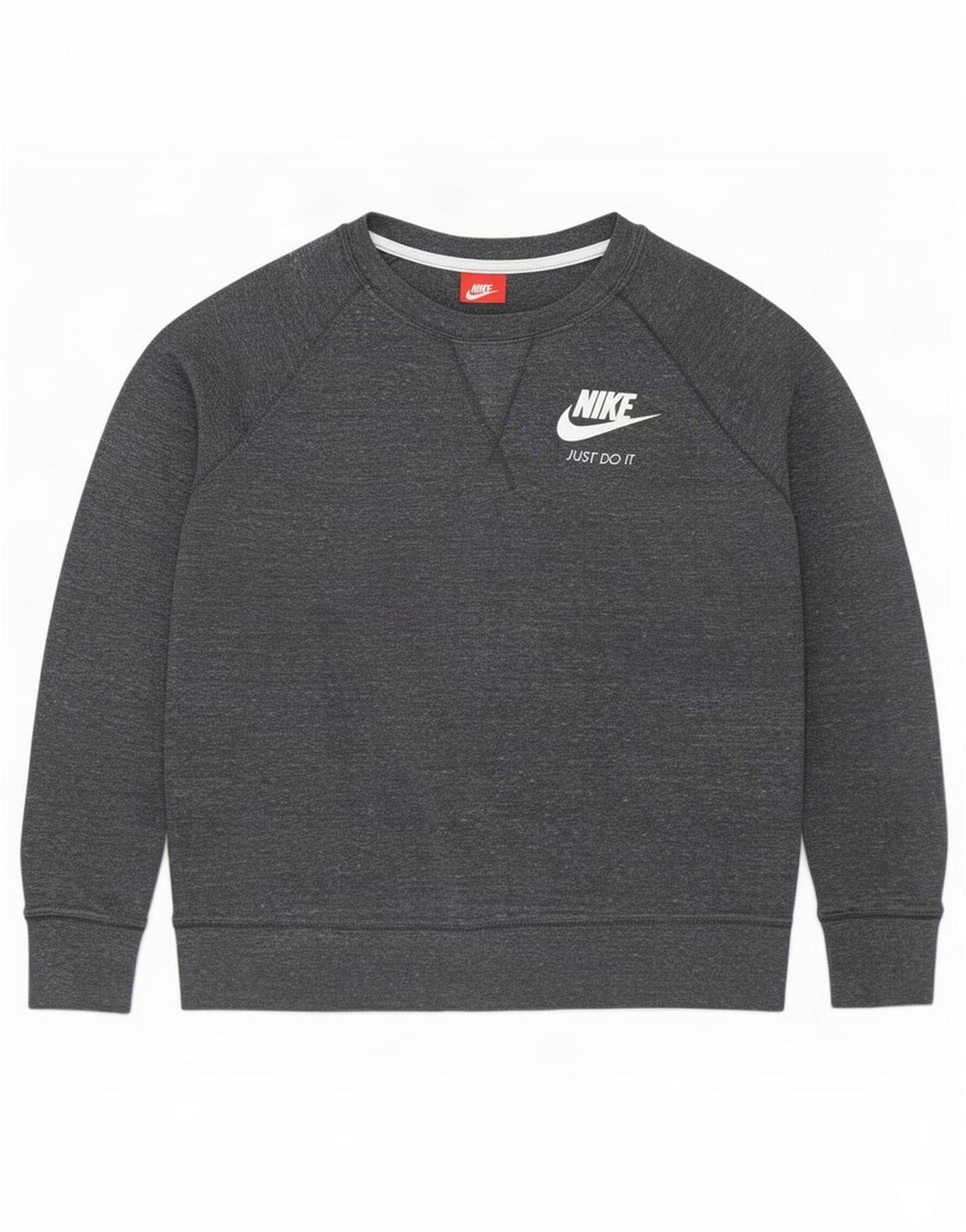 Nike Sweat-shirt pour femme UK 14 Gris moyen moucheté