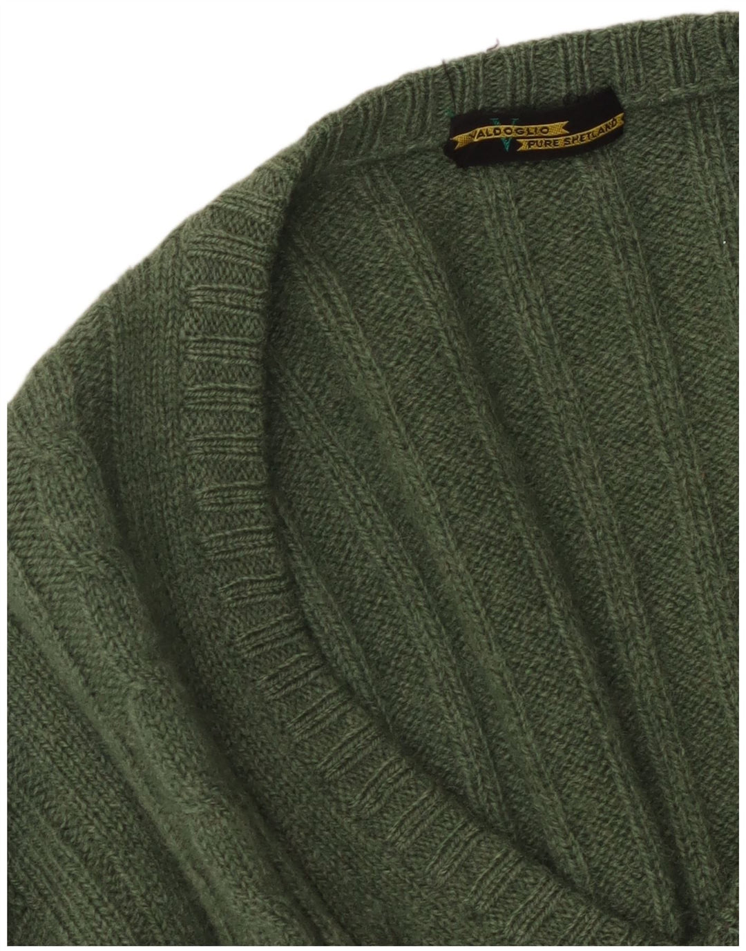 Valdoglio Pull Col V Homme Petite Laine Verte