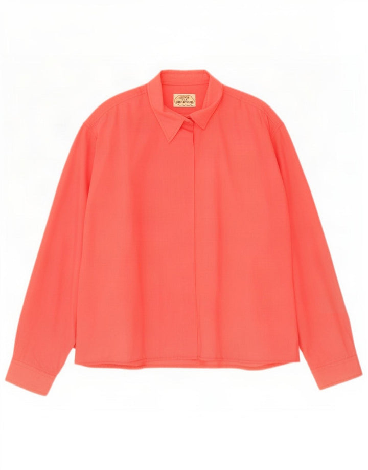 Chemise femme vintage UK 18 XL Rouge