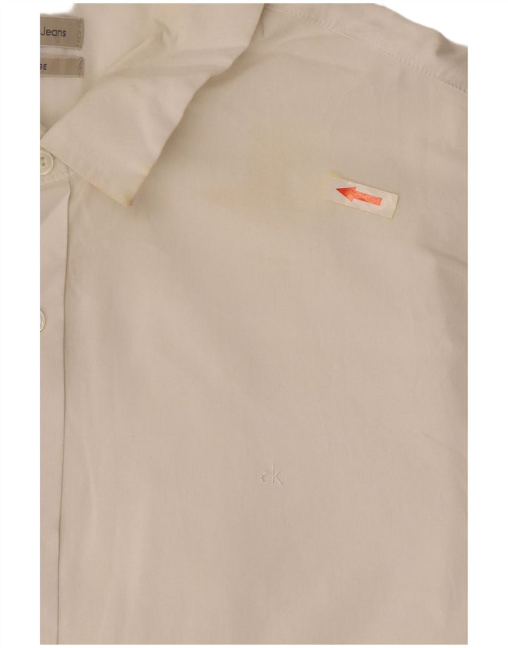 Calvin Klein Jeans Chemise Homme XL Blanc Coton