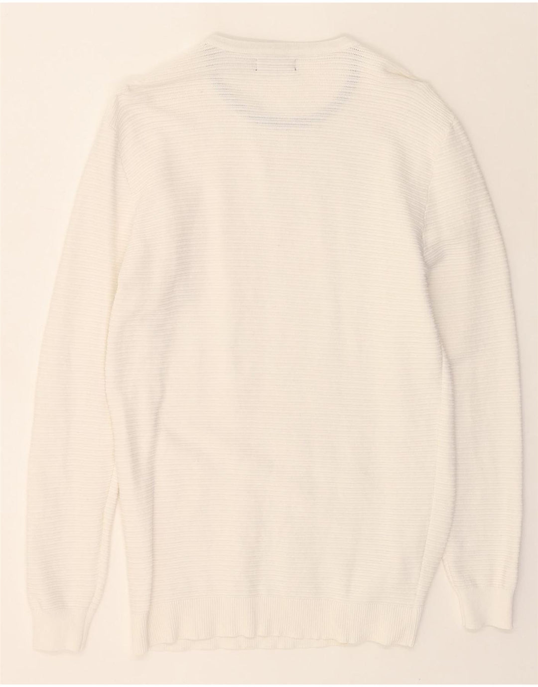 ZARA Womens Crew Neck Jumper Sweater UK 14 Large White Vintage Zara and Second-Hand Zara from Messina Hembry 