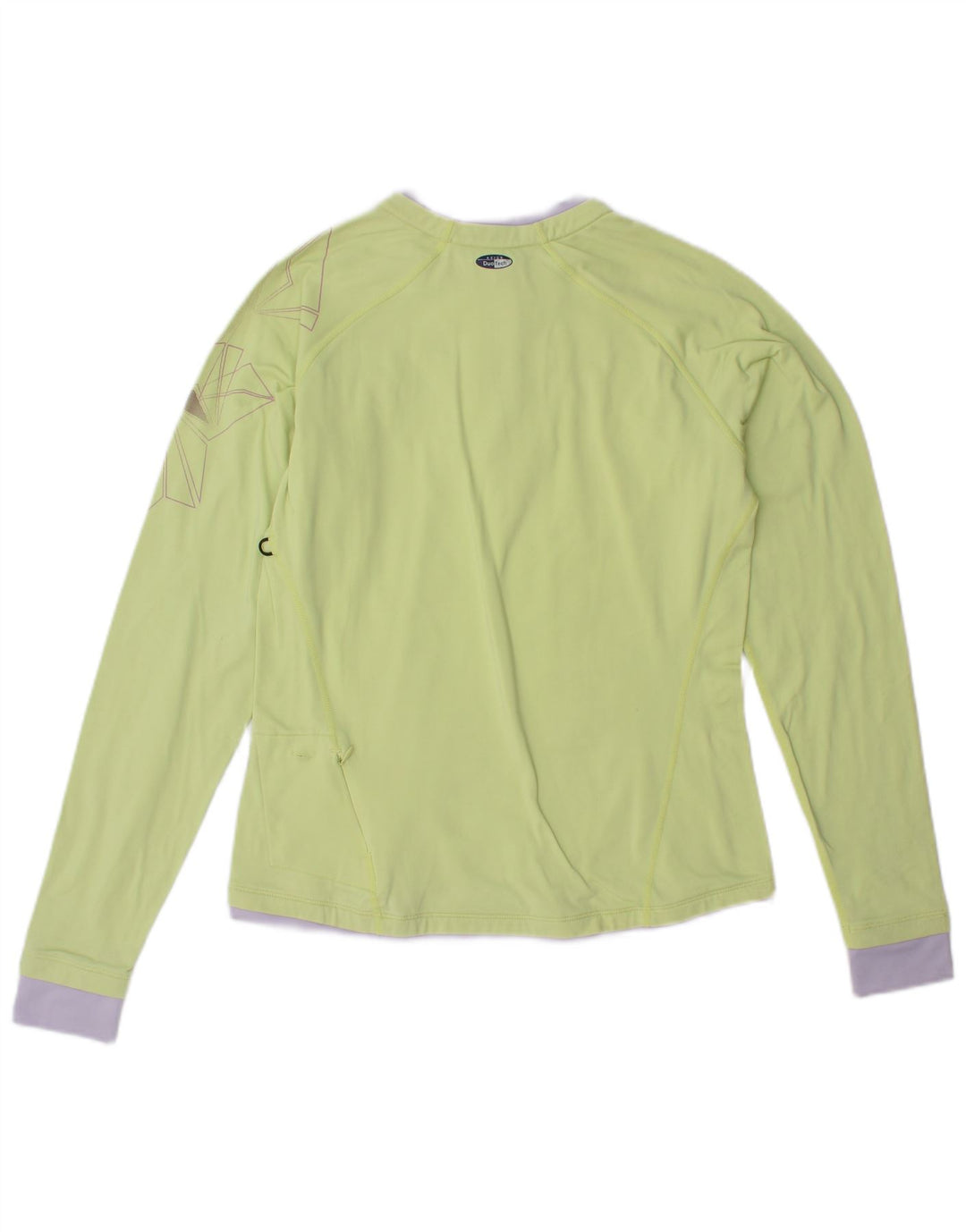 ASICS Haut de survêtement graphique pour femme UK 10 Small Vert Colourblock