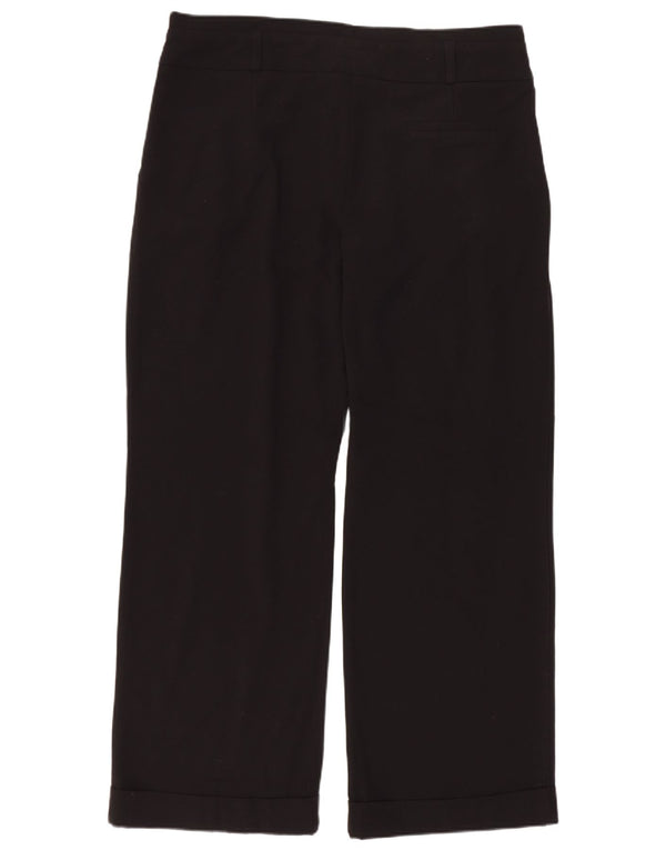 Topshop Pantalon court à chevilles pour femme UK 14 Large W32 L27 Noir Polyester