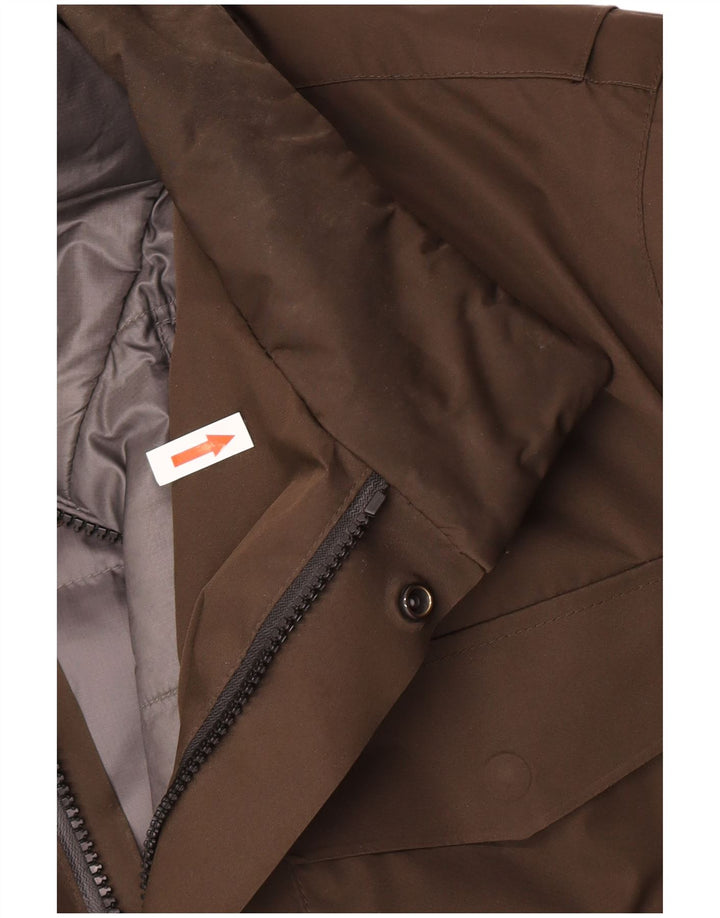 Massimo Dutti Veste matelassée pour homme UK 42 XL Marron Polyester