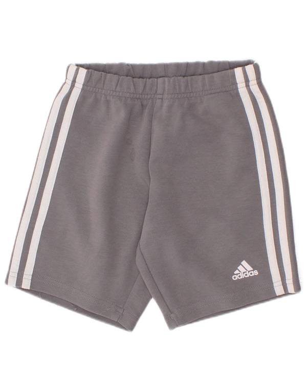 Adidas Short de Sport Garçon 5-6 Ans Gris Coton
