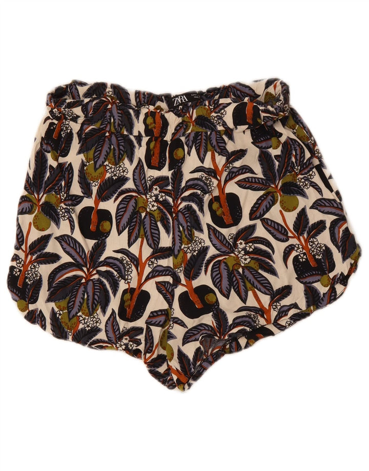 Zara Short décontracté pour femme Petit W26 Floral multicolore