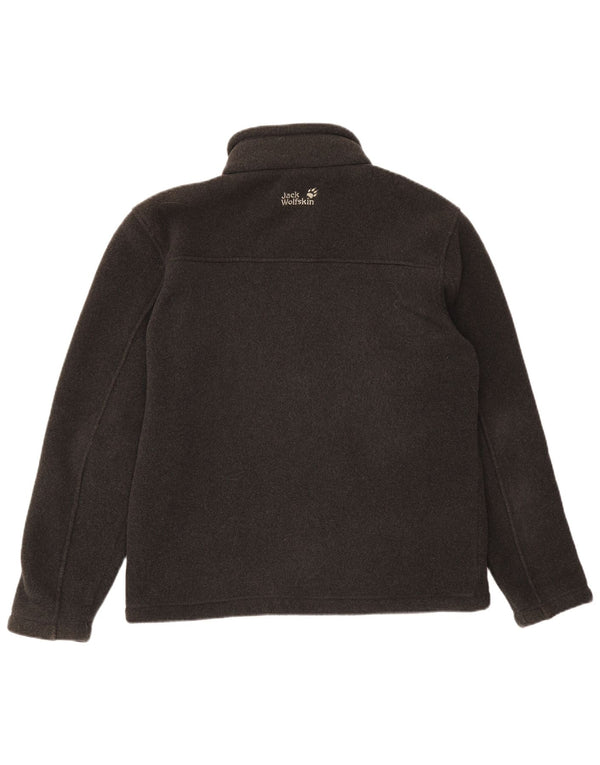 JACK WOLFSKIN Veste Polaire Homme UK 40/42 Large Gris Polyester