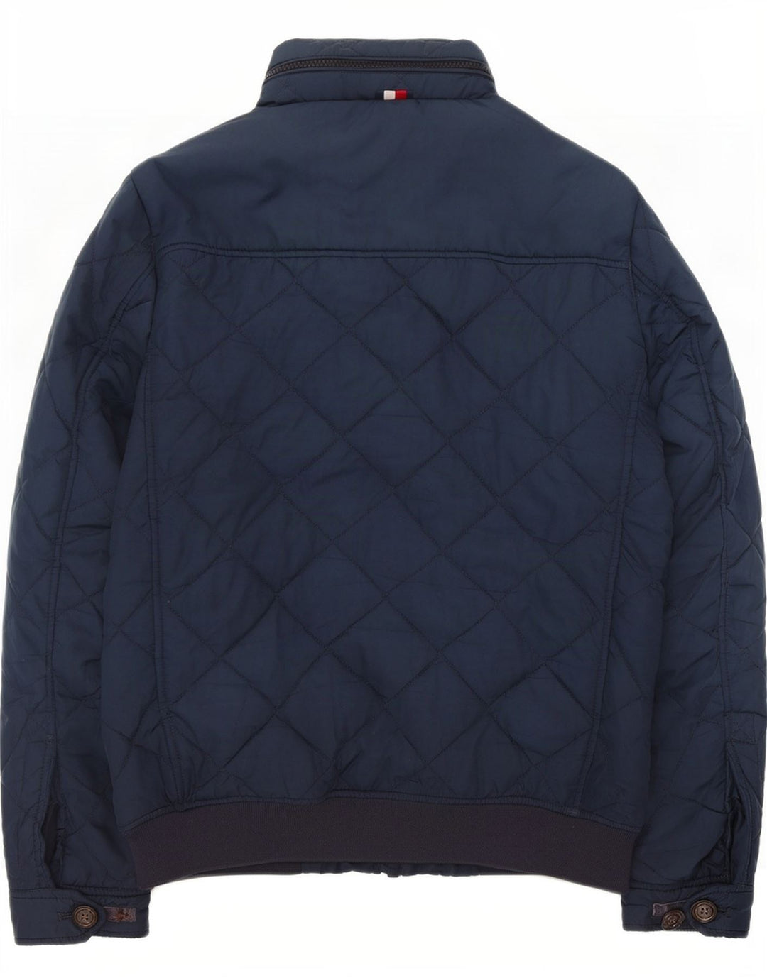 Tommy Hilfiger Veste matelassée à capuche pour homme UK 36 Small Bleu marine Polyester