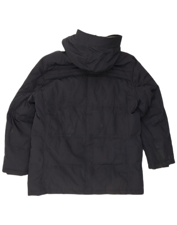 Marks & Spencer Manteau matelassé à capuche Blue Harbor pour homme UK 42 XL Bleu marine