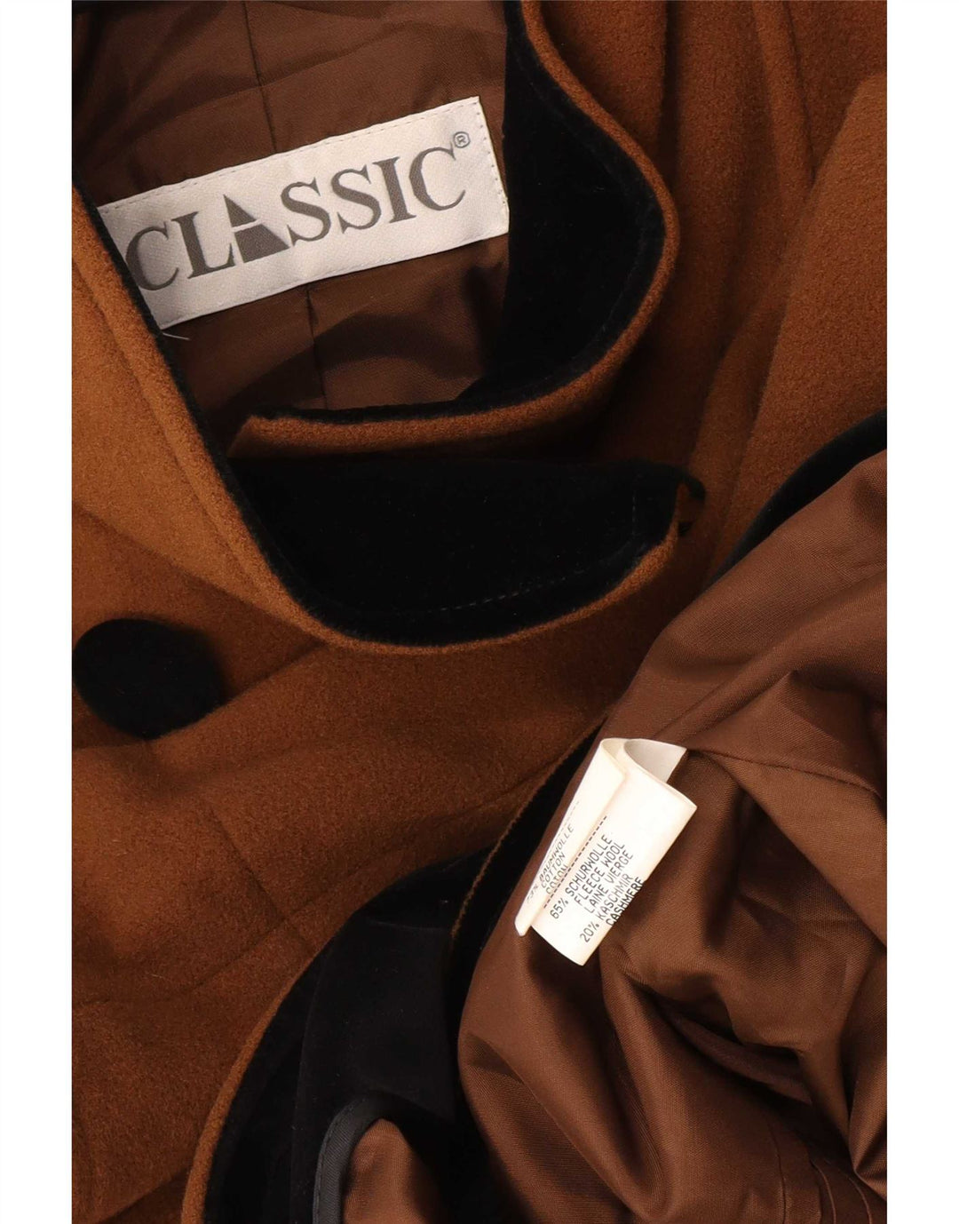 Manteau croisé femme CLASSIC UK 18 XL coton marron