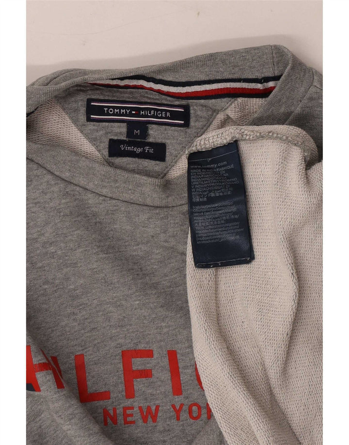 Tommy Hilfiger Sweat Vintage Fit Homme Gris Moyen Moucheté
