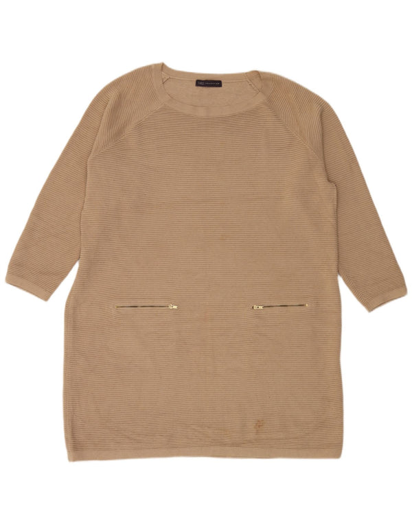 Marks & Spencer Robe pull à manches longues pour femme UK 20 2XL Beige