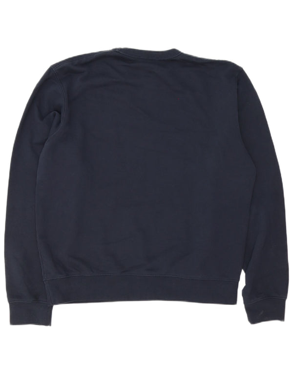 Zara Sweat-shirt surdimensionné pour femme UK 14 en coton bleu marine moyen