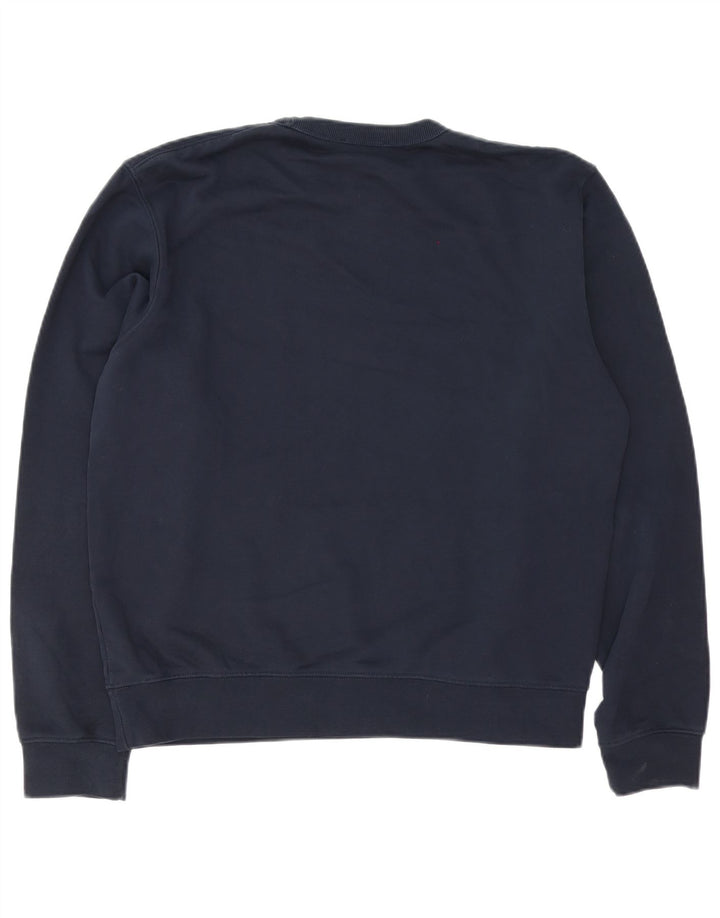 Zara Sweat-shirt surdimensionné pour femme UK 14 en coton bleu marine moyen