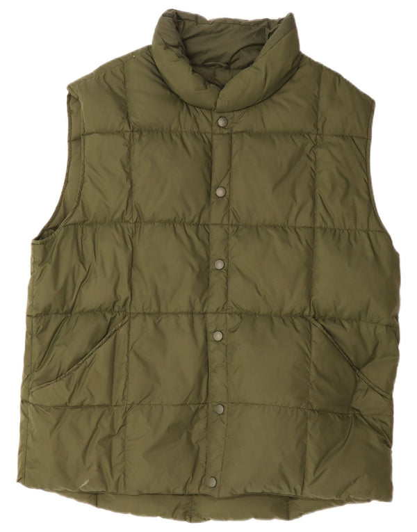 LANDS END Gilet rembourré pour homme UK 40 Large Vert