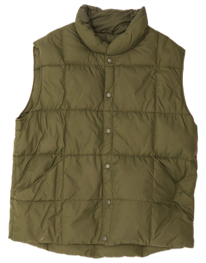 LANDS END Gilet rembourré pour homme UK 40 Large Vert