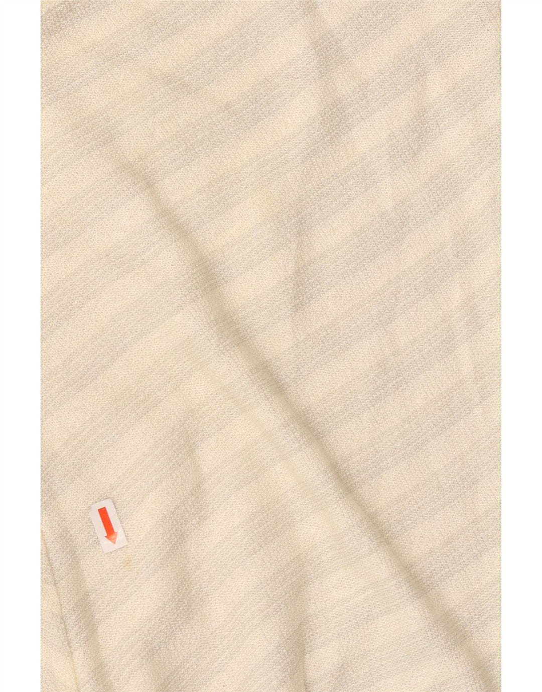 VINTAGE Femmes Cami Top UK 14 Chevron Blanc Moyen