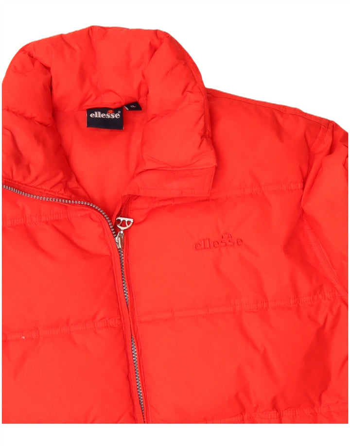 Ellesse Veste matelassée pour femme UK 18 XL Orange Polyamide