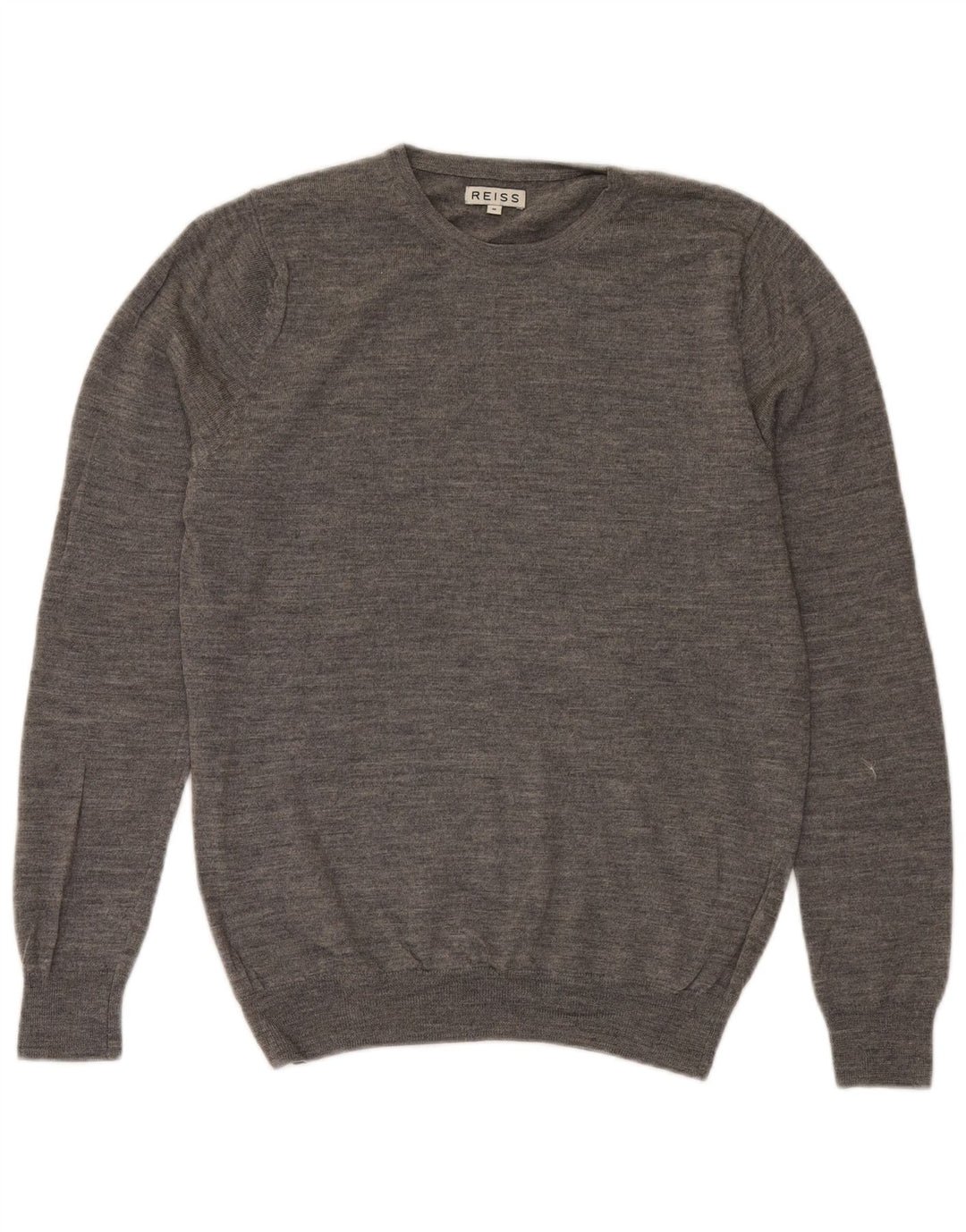 Reiss Pull Col Rond Homme Gris Moyen Moucheté