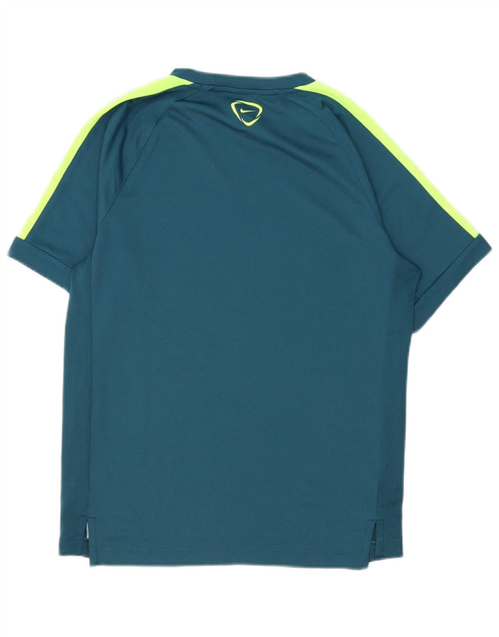Nike Hommes Dri Fit Graphic T-Shirt Haut Bleu Moyen Colorblock Polyester