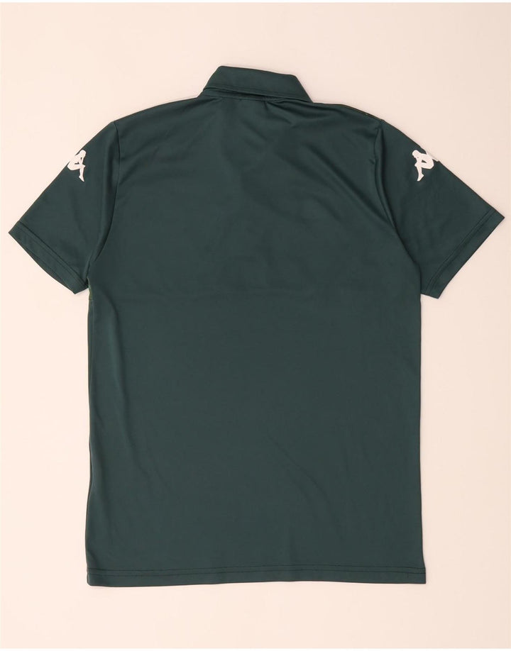 Kappa Polo Graphique Homme Vert Moyen Polyester Colorblock