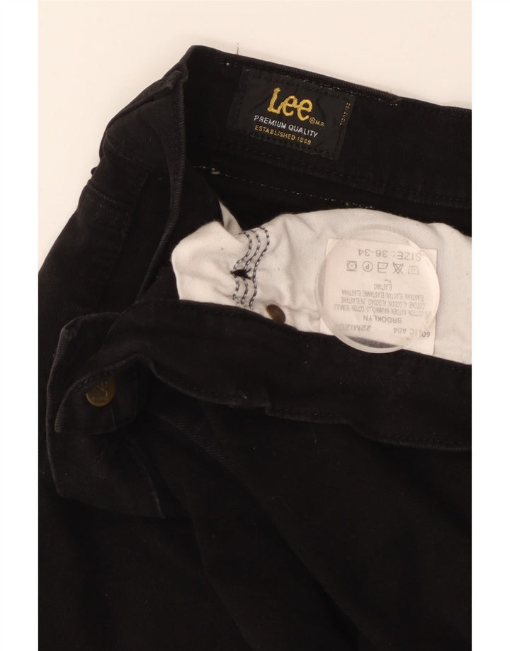 Lee Jean Droit Brooklyn Homme W36 L28 Noir Coton