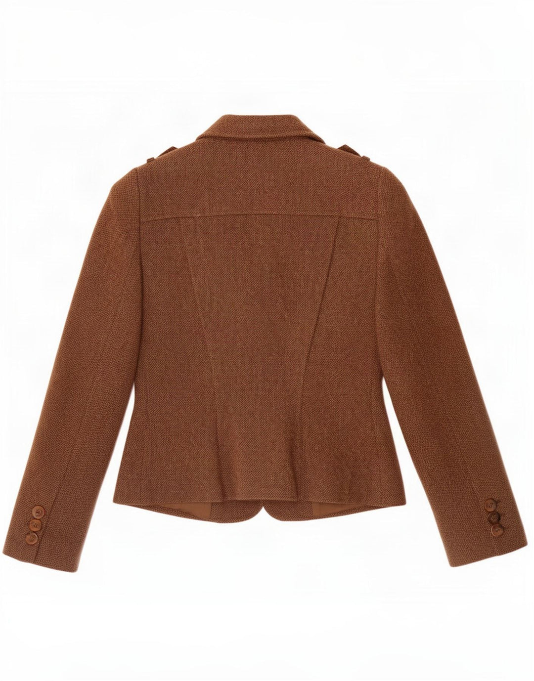 Luisa Spagnoli Veste blazer à 3 boutons pour femme IT 42 Marron moyen moucheté
