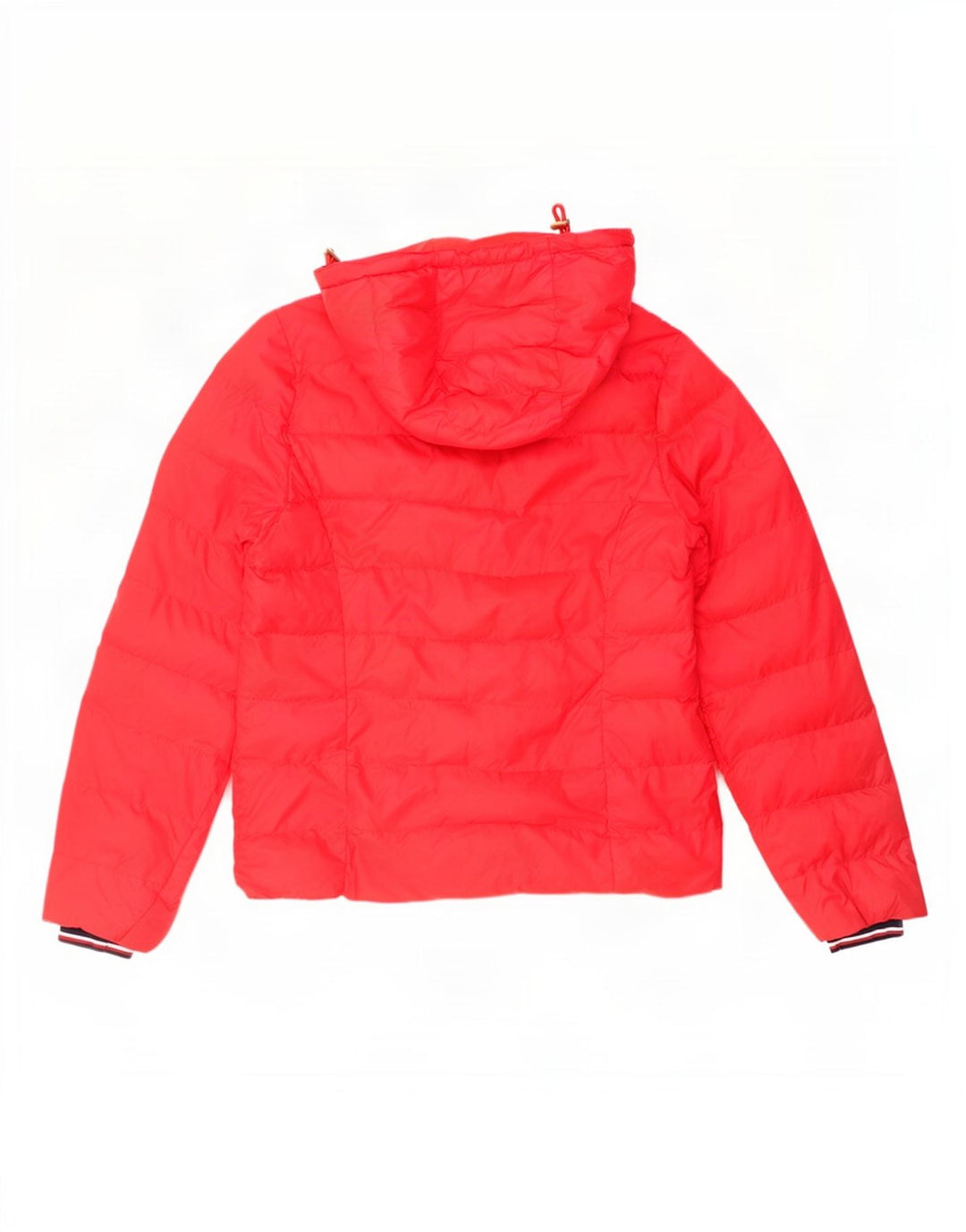 Tommy Hilfiger Veste matelassée à capuche pour femme UK 14 Medium Red Polyamide