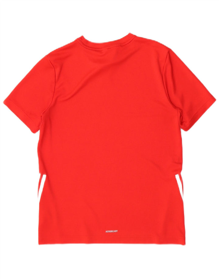 Adidas T-Shirt Garçon 13-14 ans Rouge Polyester
