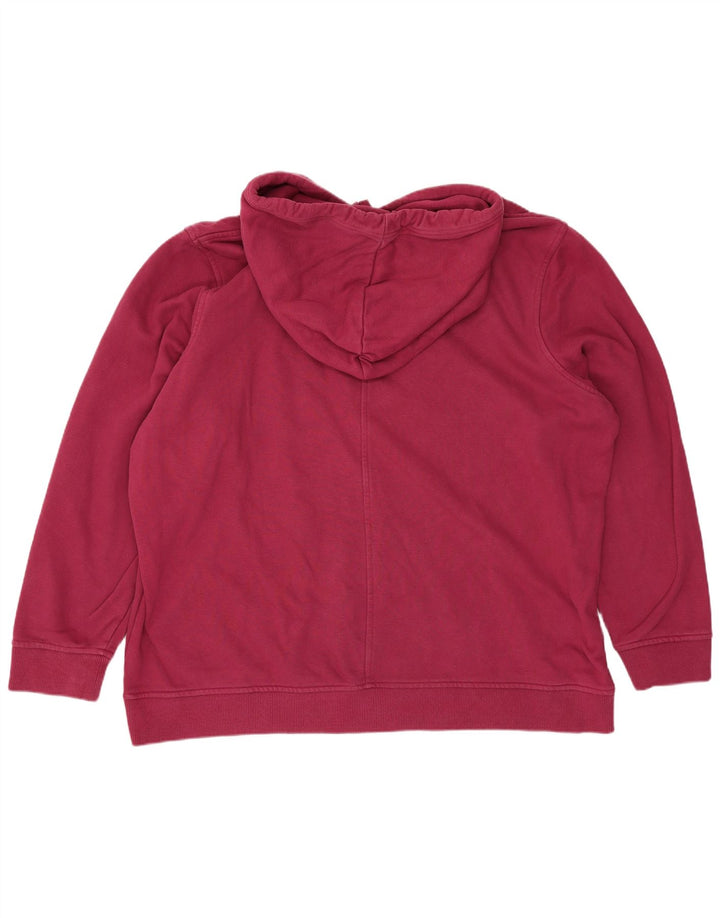 Tommy Hilfiger Pull à capuche graphique pour femme EU 50 3XL Coton bordeaux