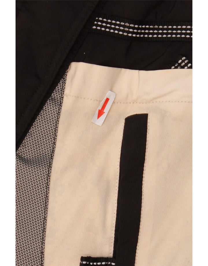 Sporting Veste de ski à capuche coupe ample pour homme IT 46 Small Blanc Colourblock