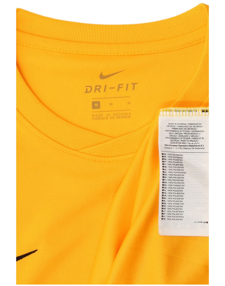 Nike Haut Dri Fit Graphic à manches longues pour homme Jaune moyen Polyester