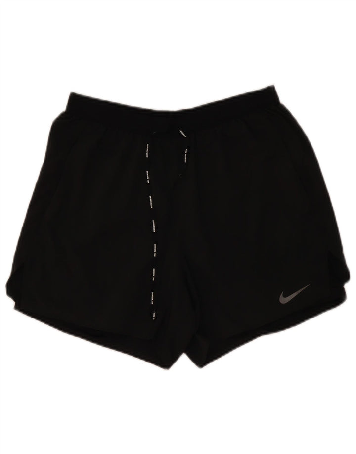 Nike Short de sport Dri Fit pour femme UK 12 Noir moyen