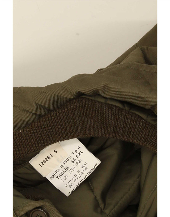 Veste militaire homme vintage IT 54 2XL Kaki Polyamide