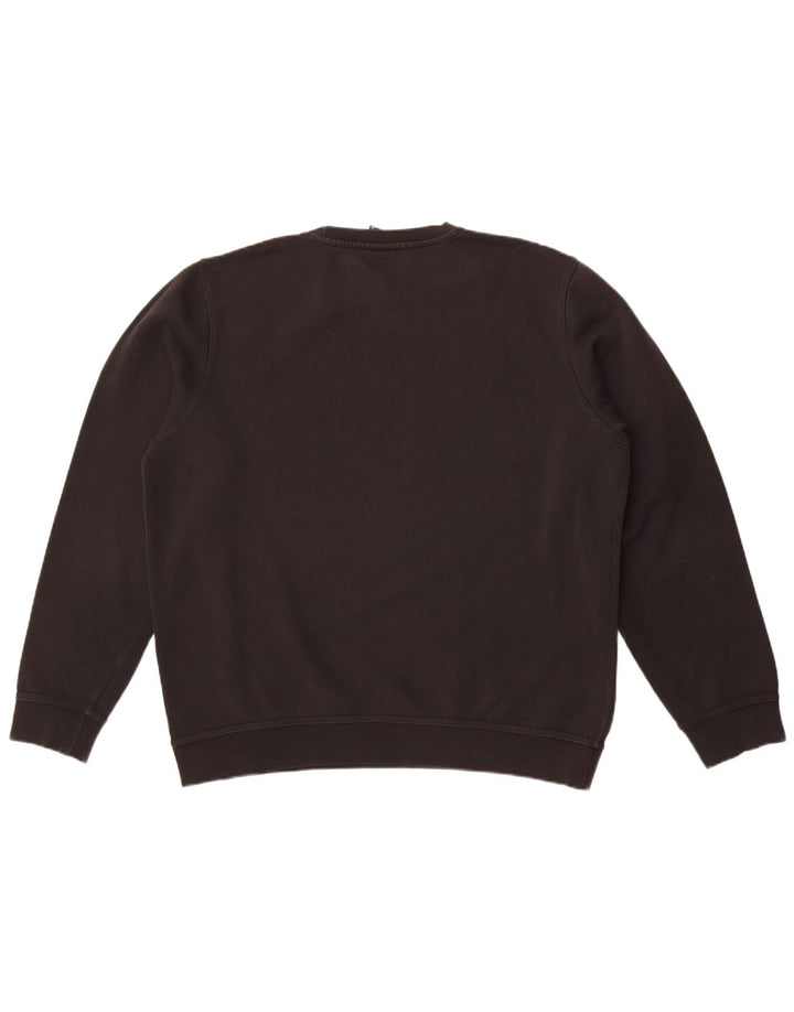 Nike Sweat-shirt pour homme en coton noir Taille L