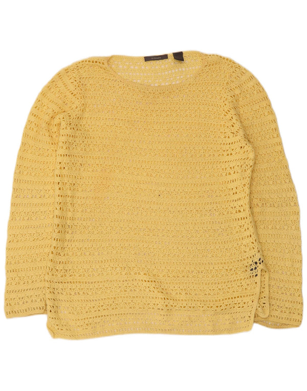 Liz Claiborne Pull transparent à col bateau pour femme UK 14 Medium Yell