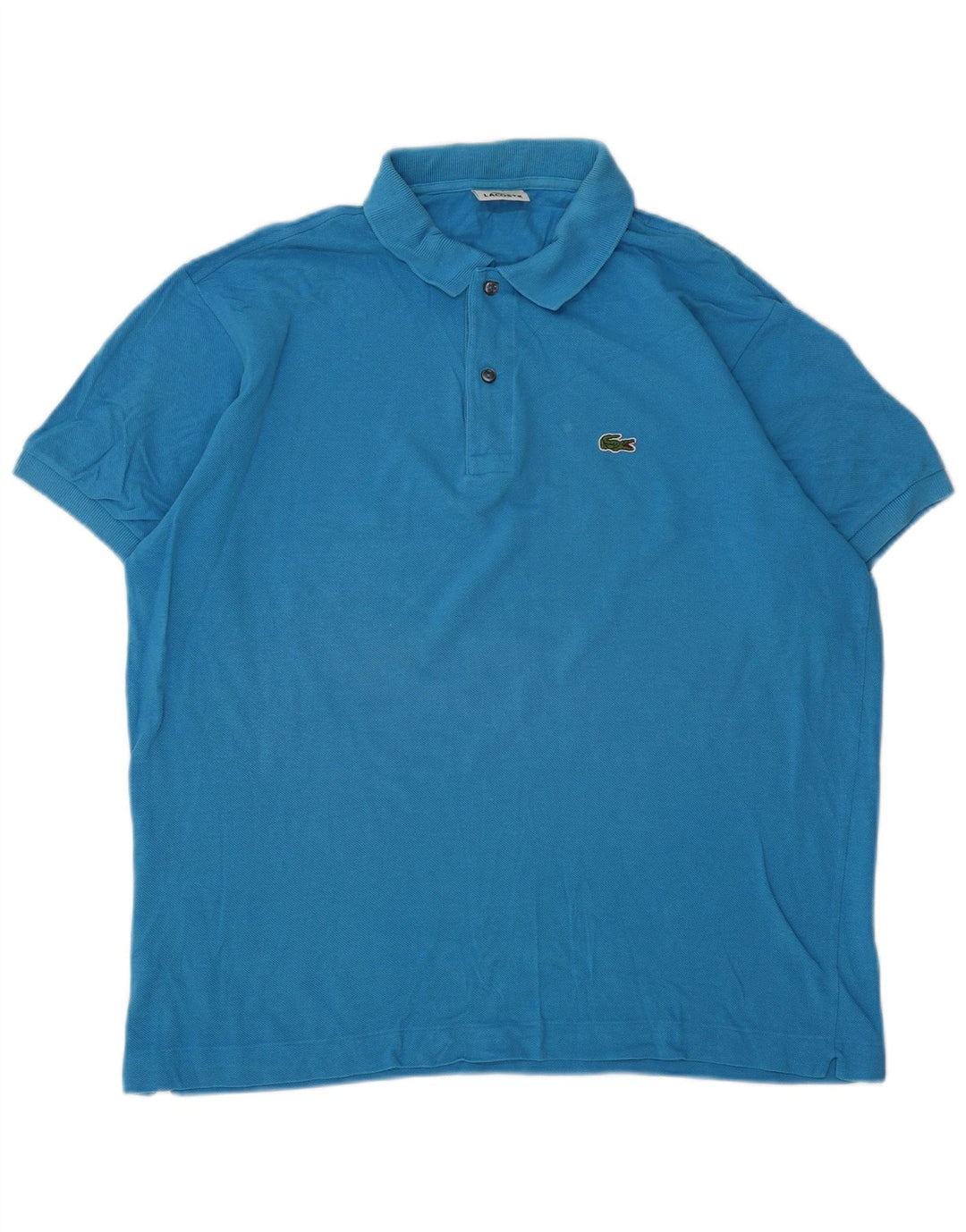 LACOSTE Mens Polo Shirt Size 6 XL Blue Cotton Vintage Lacoste and Second-Hand Lacoste from Messina Hembry 