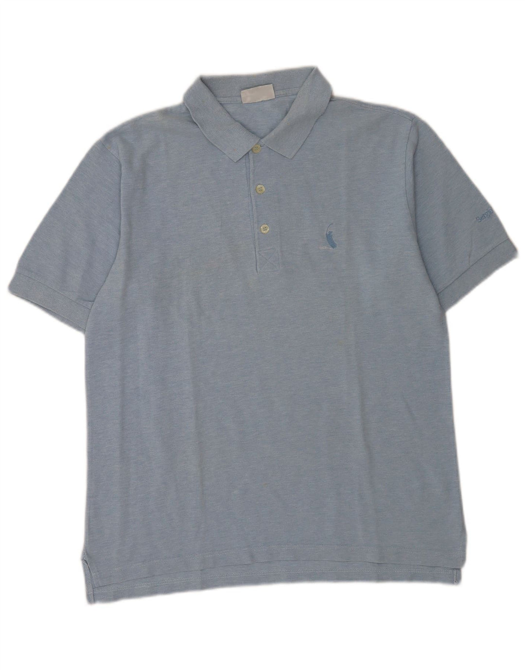 Sergio Tacchini Polo Homme IT 50 Coton Chiné Bleu Moyen