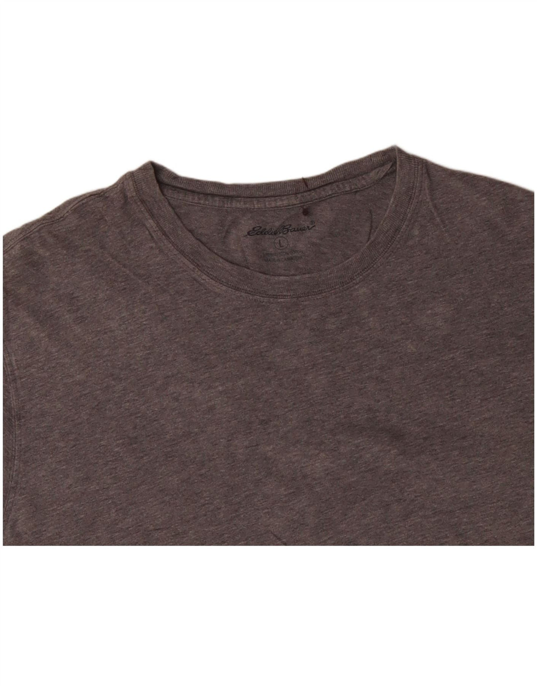 EDDIE BAUER T-Shirt Homme Haut Large Gris Coton