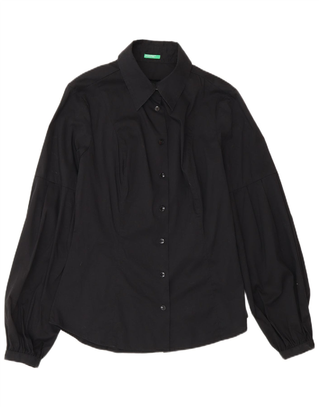 Benetton Chemise Femme UK 12 Medium Noir