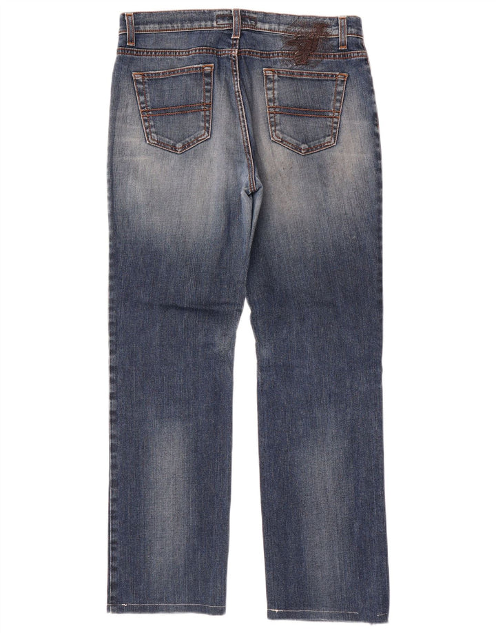 Trussardi Femme Jean Droit W29 L29 Bleu Coton