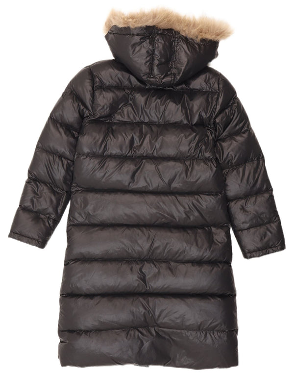 Ellesse Manteau rembourré à capuche pour femme UK 44 Medium Black Nylon