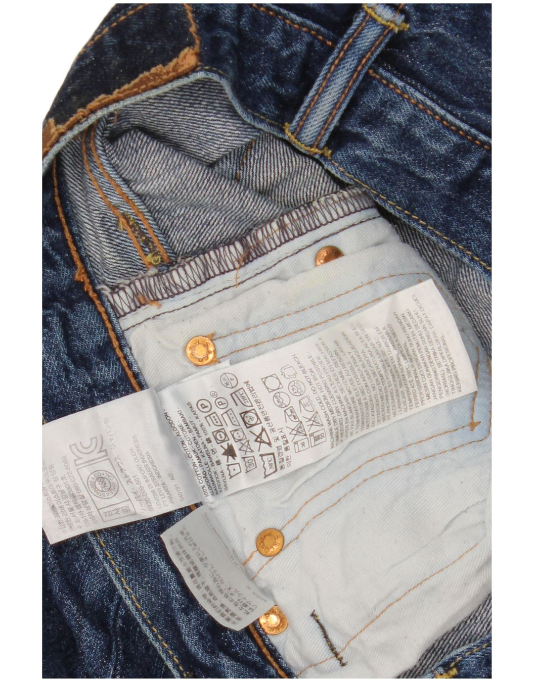 Levi's Jean Droit Homme W28 L32 Bleu Marine Coton