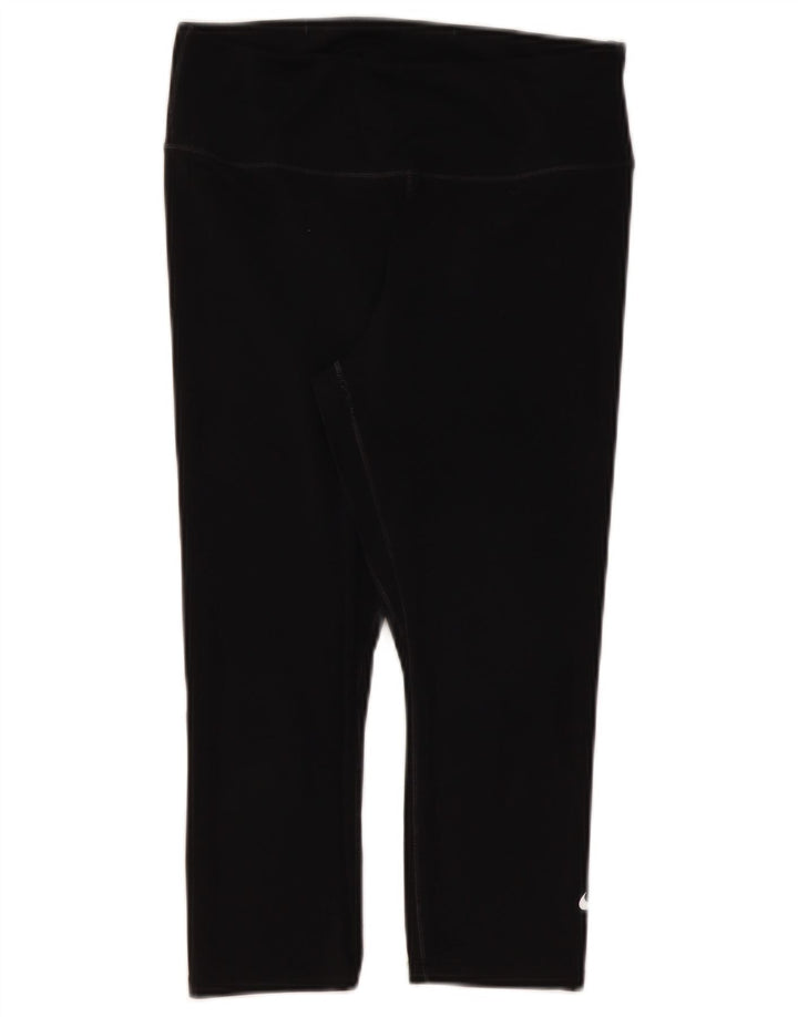 Nike Legging Capri Dri Fit pour femme UK 12 Noir moyen