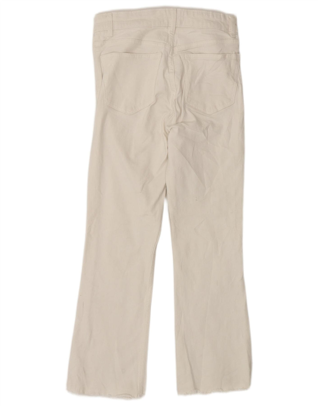 Zara Jean bootcut taille haute pour femme EU 38 Small W28 L25 Blanc