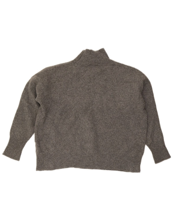 JOULES Pull surdimensionné à col roulé pour femme UK 18 XL Laine grise