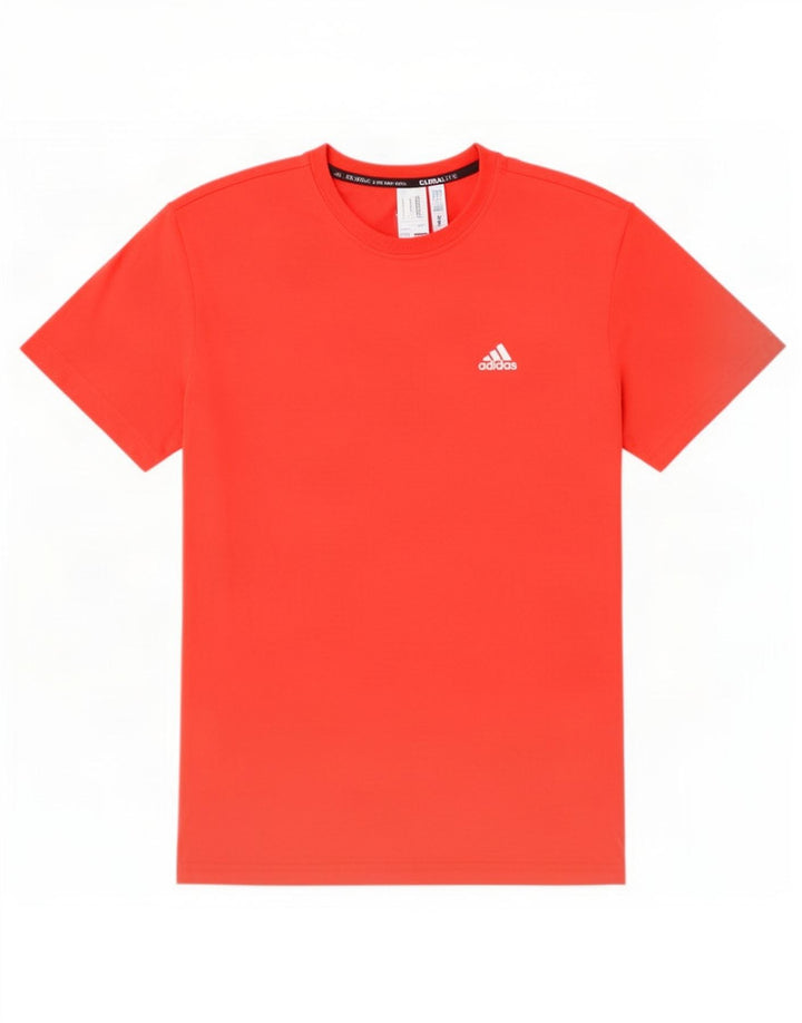 Adidas Hommes Climalite T-Shirt Haut Grand Rouge Polyester