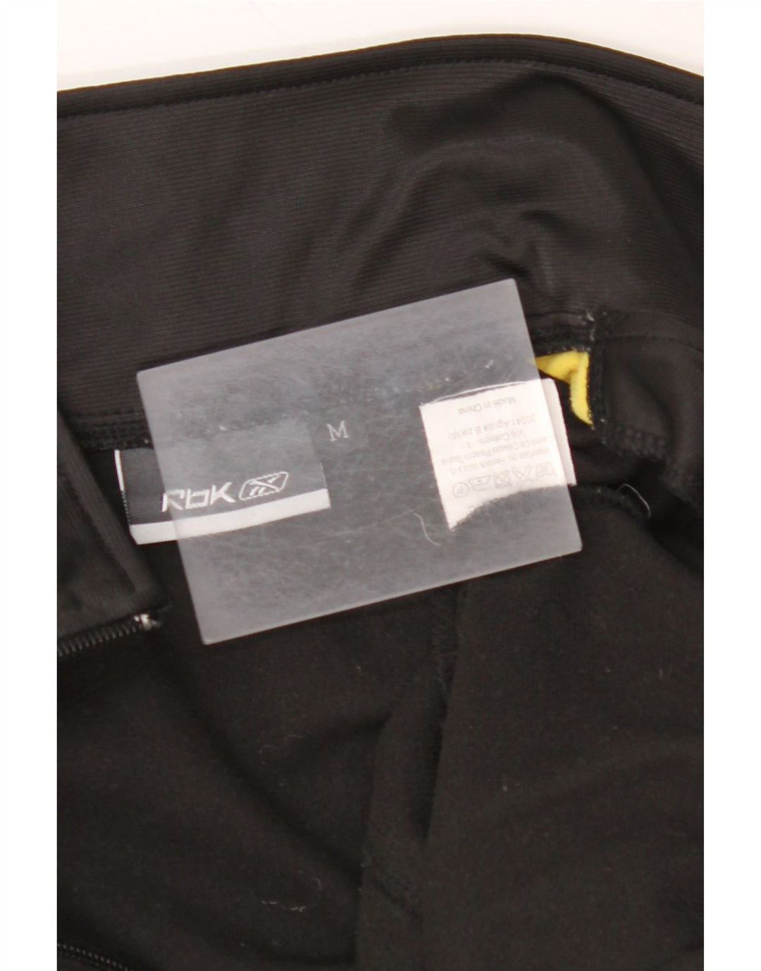 REEBOK Veste de Survêtement Homme Noir Moyen Polyester Colorblock