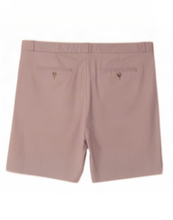 Marks & Spencer Short Chino Femme UK 14 Large W32 Coton Gris